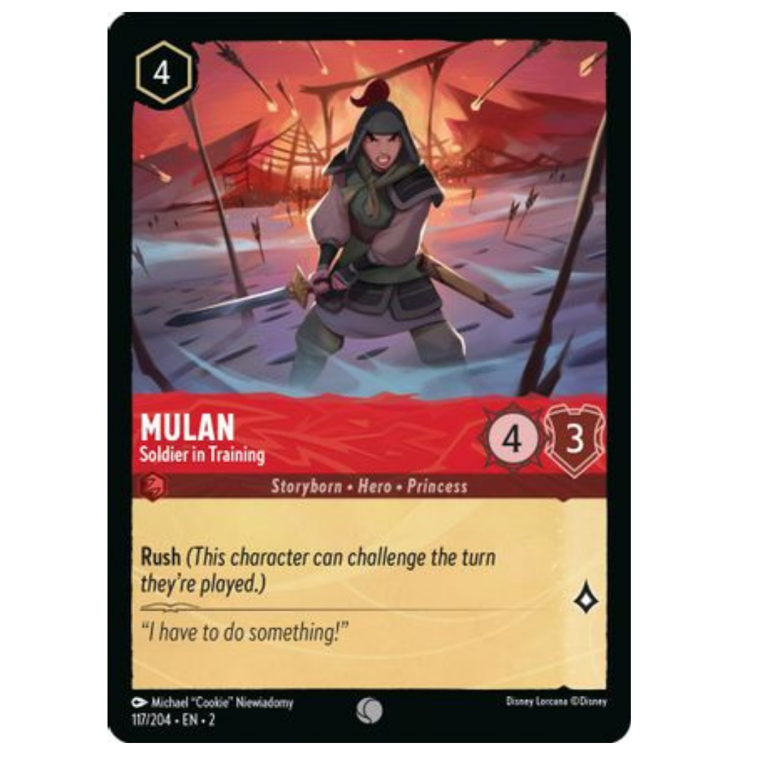 Foil – Common – 117/204 Mulan Soldier in Training – Disney Lorcana Rise ...